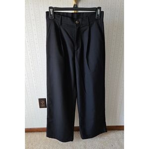 Cider Black Wide-Leg Trousers